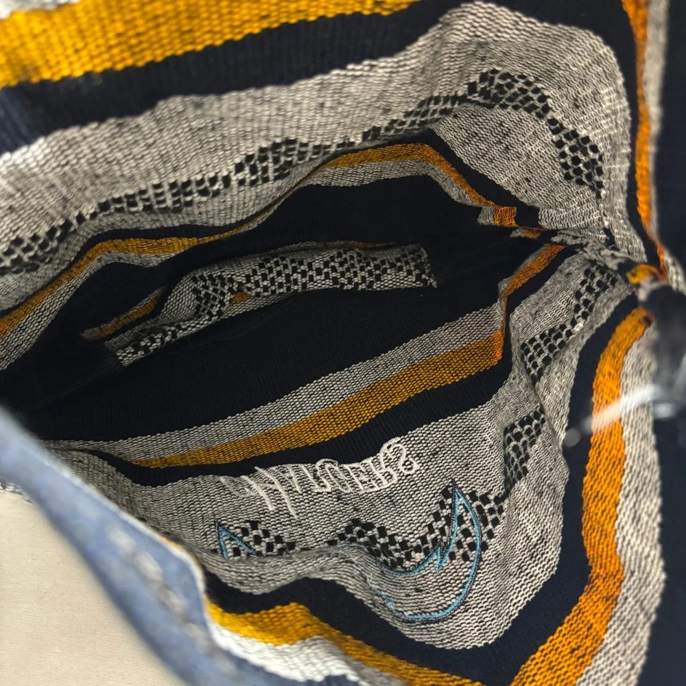 Los Angeles Chargers Woven Baja Knapsack Backpack Striped NFL Bag